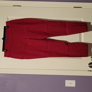 NWOT Apple Red pull-on dress ankle pants sz. 14 by APT.9 Brand-new never worn!